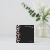 Zomer Multicolor Wildflower Bloemist QR Code Vierkante Visitekaartje (Staand voorkant)