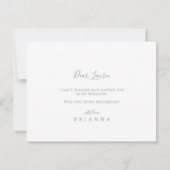 Zomer Multicolor Wildflower Bruidsmeisje voorstel Notitiekaartje (Achterkant)