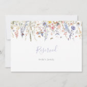 Zomer Multicolor Wildflower bruiloft gereserveerd  (Voorkant)