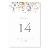 Zomer Multicolor Wildflower bruiloft Kaart (Voorkant)