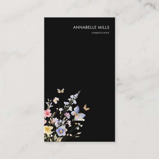 Zomer Multicolor Wildflower Consultant QR Code Visitekaartje (Voorkant)