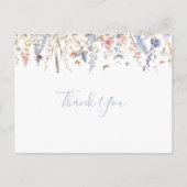 Zomer Multicolor Wildflower Dank u Briefkaart (Voorkant)