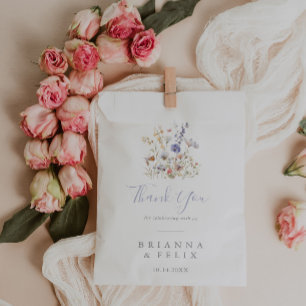 Zomer Multicolor Wildflower Dank u bruiloft Bedankzakje
