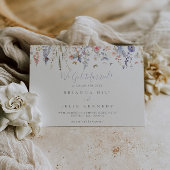 Zomer Multicolor Wildflower Elopement Aankondiging