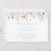 Zomer Multicolor Wildflower Elopement Aankondiging (Voorkant)