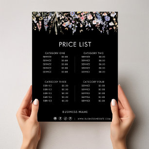 Zomer Multicolor Wildflower Formele prijslijst