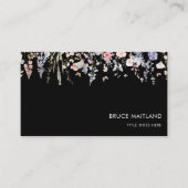 Zomer Multicolor Wildflower Formele Retro Visitekaartje (Voorkant)