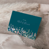 Zomer Multicolor Wildflower Green Bruidsfeest Bedankkaart