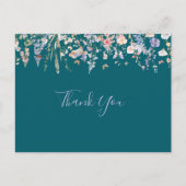 Zomer Multicolor Wildflower Green Dank u Briefkaart (Voorkant)