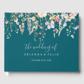 Zomer Multicolor Wildflower Green Wedding Gastenboek (Voorkant)