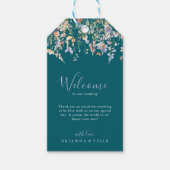 Zomer Multicolor Wildflower Green Wedding Welkom Cadeaulabel (Voorkant)