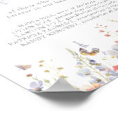 Zomer Multicolor Wildflower in Liefdevolle Geheuge Poster (Hoek)