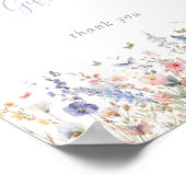 Zomer Multicolor Wildflower Kaarten en geschenken  Poster (Hoek)