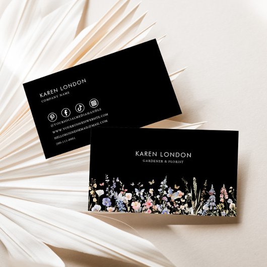 Zomer Multicolor Wildflower Tuinman & bloemist Visitekaartje