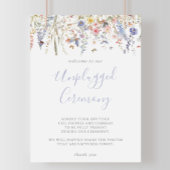 Zomer Multicolor Wildflower Unplugged Ceremony Poster