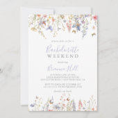 Zomer Multicolor Wildflower vrijgezellenweekend Kaart (Voorkant)