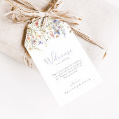 Zomer Multicolor Wildflower Wedding Welkom Cadeaulabel
