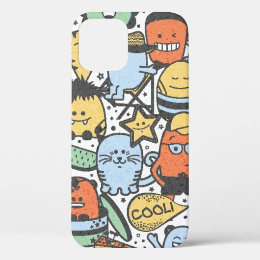 zomer naadloos patroon met grappig monster Case-Mate iPhone case (Achterkant)