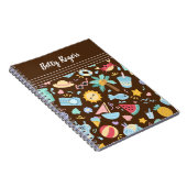 Zomer naadloze patroon achtergrond notitieboek (Rechterzijde)