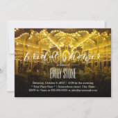 Zomer Nacht Draaimolen Bruiloftsfeest Kaart (Voorkant)