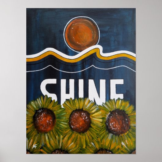 Zomer Nachten Schilderij van Alfred Fox Poster (Voorkant)