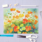 Zomer Nasturtium Floral Tissuepapier (Craft)