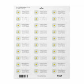 Zomer Natuur Tuin Daisy Flower Etiket (Full Sheet)