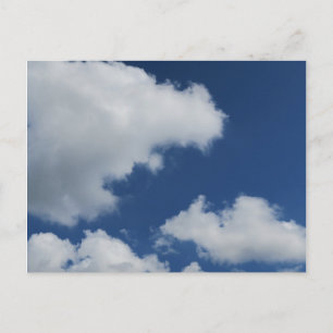 zomer, natuur, weer, blauw, achtergrond, lucht, briefkaart
