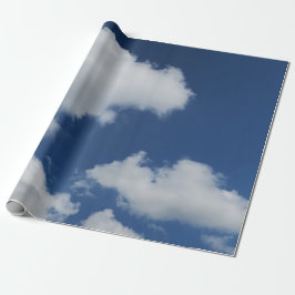 zomer, natuur, weer, blauw, achtergrond, lucht, cadeaupapier