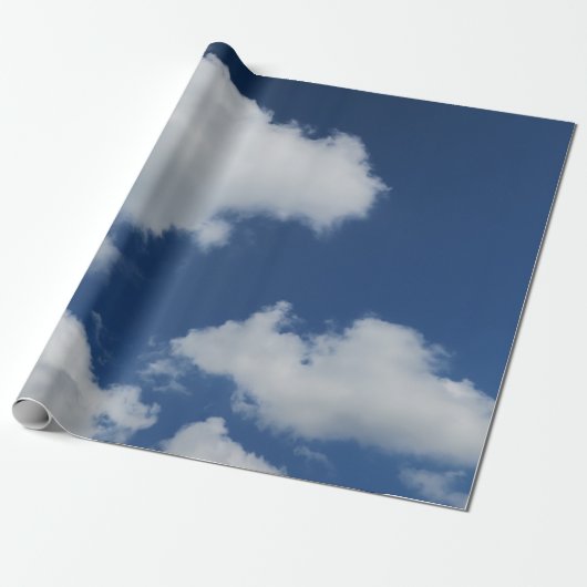 zomer, natuur, weer, blauw, achtergrond, lucht, cadeaupapier (Uitgerold)