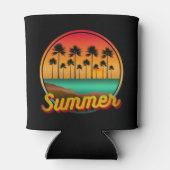 Zomer natuur zonsondergang blikjeskoeler (Achterkant)