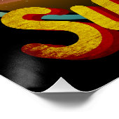 Zomer natuur zonsondergang perfect poster (Hoek)