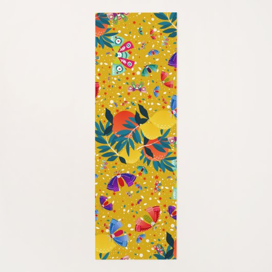 Zomer Natuurlijke Citrus Grove Yogamat (Achterkant)