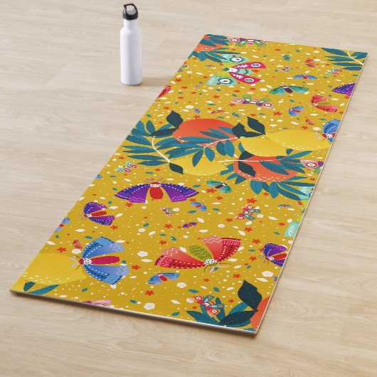 Zomer Natuurlijke Citrus Grove Yogamat (In situ)