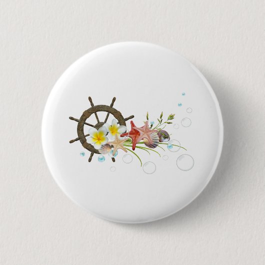 zomer-nautica ronde button 5,7 cm (Voorkant)