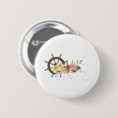 zomer-nautica ronde button 5,7 cm (Voorkant /achterkant)