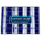 Zomer Navy Blue Boat Modern Stripes Collectie Groot Cadeauzakje (Voorkant)