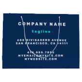 Zomer Navy Blue Boat Modern Stripes Collectie Groot Cadeauzakje (Achterkant)