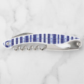 Zomer Navy Blue Boat Modern Stripes Collectie Kurkentrekker (Achterkant)