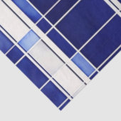 Zomer Navy Blue Boat Modern Stripes Collectie Tissuepapier (Detail)