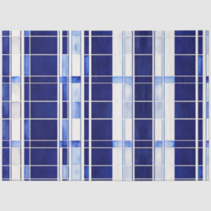 Zomer Navy Blue Boat Modern Stripes Collectie Tissuepapier