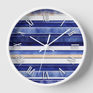 Zomer Navy Blue Modern Boat Stripes Collectie