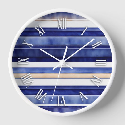 Zomer Navy Blue Modern Boat Stripes Collectie (Voorkant)