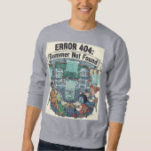 Zomer niet gevonden - Grappige retro robot Trui (Voorkant)