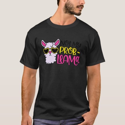 Zomer Niet mijn Prob Llama T-shirt (Voorkant)