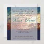 Zomer Nights Outdoor Rustic Party Uitnodiging (Achterkant)