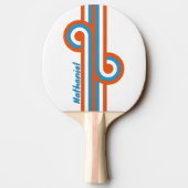 Zomer nostalgie loop met naam tafeltennisbatje (Achterkant)