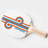 Zomer nostalgie loop met naam tafeltennisbatje (Zijkant)