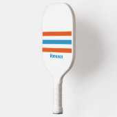 Zomer nostalgie over het strepen van de naam pickleball paddle (Links)