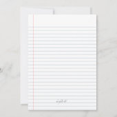 Zomer Notitie Uitnodiging (Achterkant)